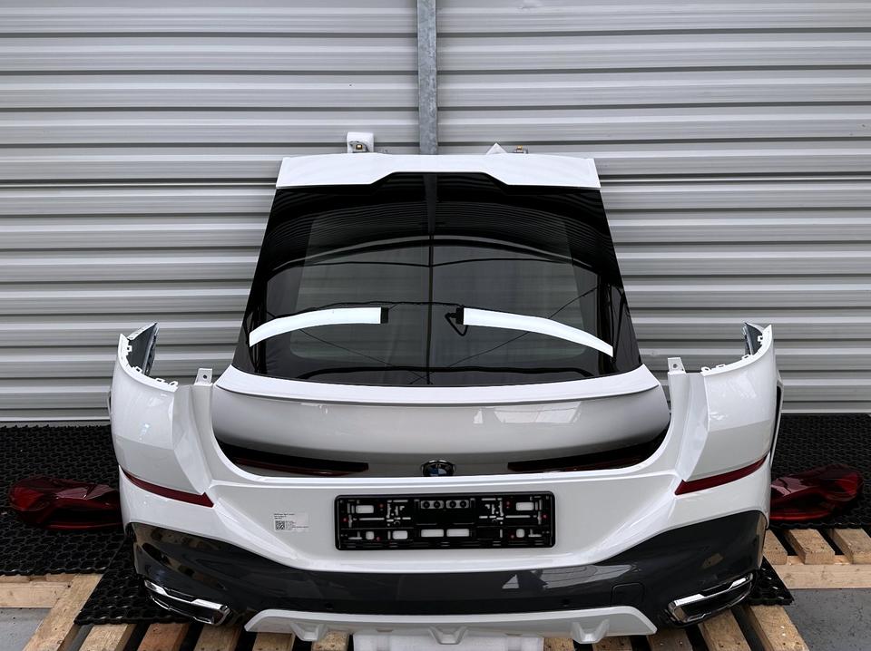 BMW X6 G06 Complete Rear Package – Bumper Tailgate Taillights Camera A300 Alpine White