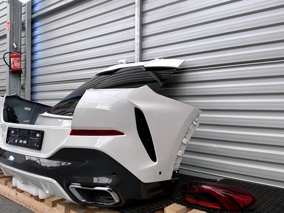 BMW X6 G06 Complete Rear Package – Bumper Tailgate Taillights Camera A300 Alpine White - Image 5