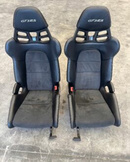 Porsche 911 991 GT3 RS Carbon Bucket Seats – GT3RS Logo, Alcantara, Harness Cutouts, OEM