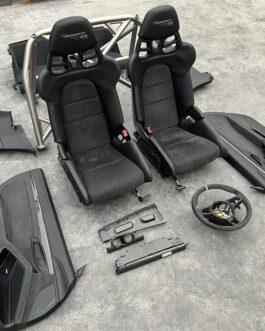 Porsche 911 991 GT3 RS Weissach Interior – Carbon Seats, Titanium Roll Cage, Steering Wheel, Complete