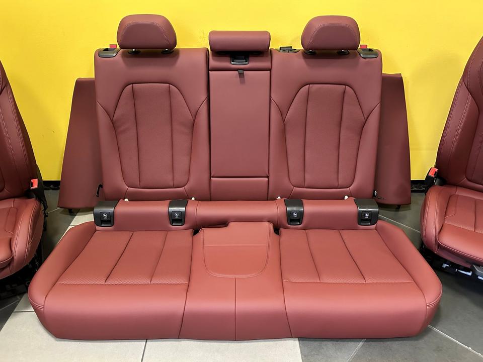 BMW X4 G02 Sport Seats Interior Trim Sensatec Perforated Red - Image 6
