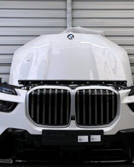 BMW X7 G07 LCI Front Bumper Hood LED Fenders Radiator Set – A96 Mineral White